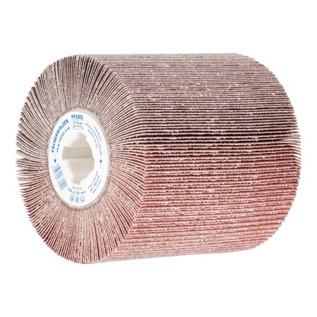 Pferd 4" x 4" Flap Drum - Coated - 3/4" Keyed A.H., Aluminum Oxide 80 Grit 45782